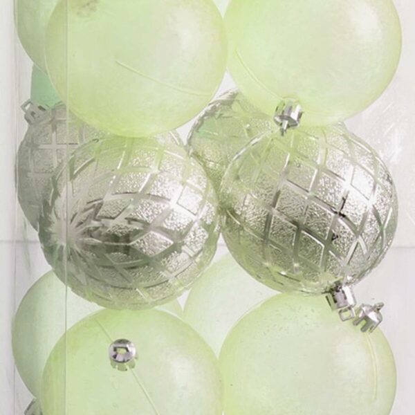 Christmas Baubles Green 8 x 8 x 8 cm (20 Units) - Image 2