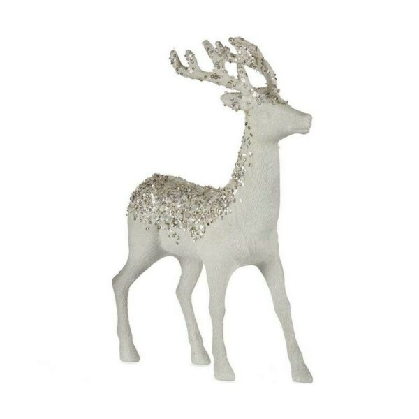 Christmas Reindeer White Plastic 15 x 45 x 30 cm (2 Units) - Image 2