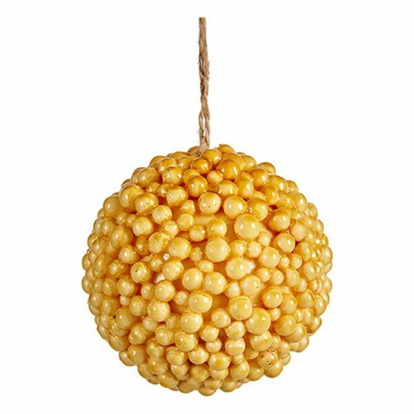 Christmas Bauble Yellow Plastic 8 x 8 x 8 cm (24 Units) - Image 2