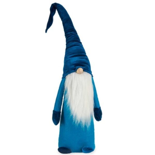 Decorative Figure Gnome Blue White Silver Polyester Wood Sand 20 x 100 x 25 cm (8 Units) - Image 2