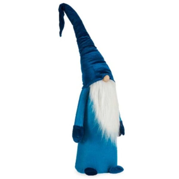 Decorative Figure Gnome Blue White Silver Polyester Wood Sand 20 x 100 x 25 cm (8 Units) - Image 3