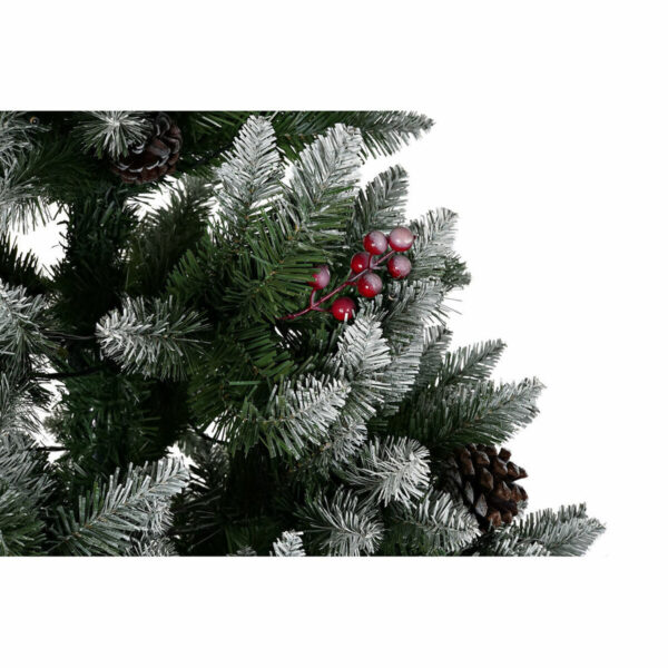 Christmas Tree DKD Home Decor White Red Green PVC Pineapples Snowfall 125 x 125 x 210 cm - Image 3