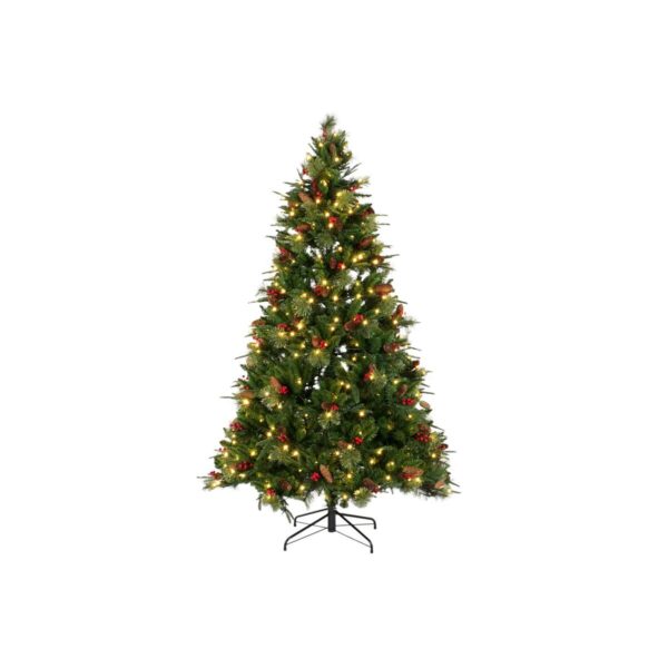 Christmas Tree DKD Home Decor Red Green Polyethylene 140 x 140 x 210 cm - Image 6