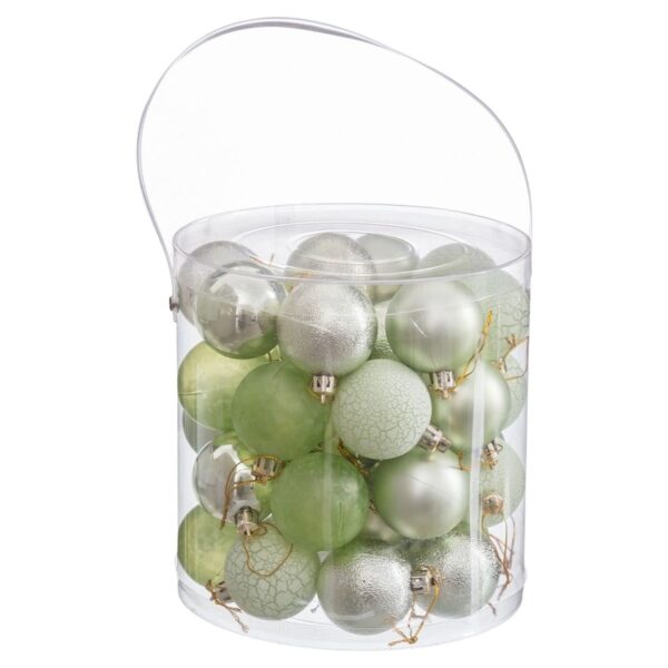 Christmas Baubles Green Plastic Ø 5 cm (40 Units) - Image 2