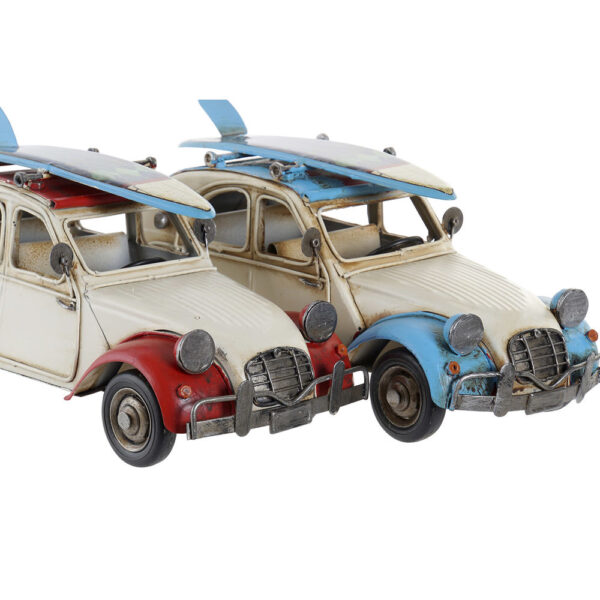 Decorative Figure DKD Home Decor 27 x 11 x 13 cm Red Car Blue Vintage (2 Units) - Image 3