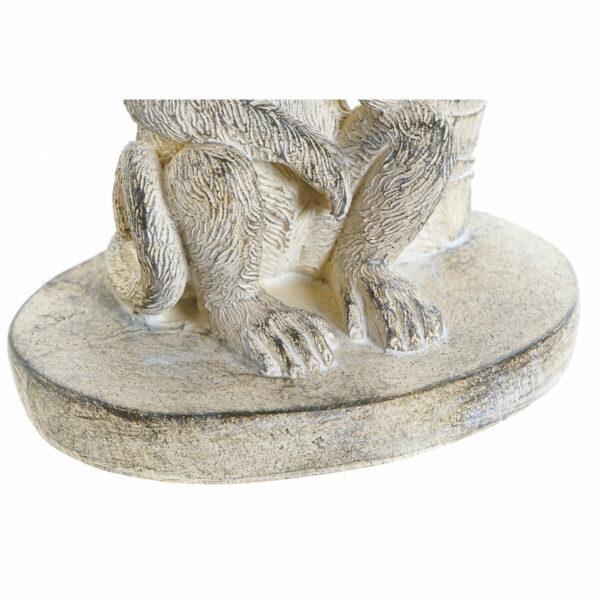 Decorative Figure DKD Home Decor 8424001749805 15 x 12 x 29 cm White Resin Monkey Tropical Stripped - Image 2