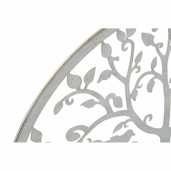Wall Decoration DKD Home Decor White Multicolour Tree Cottage 99 x 1 x 99 cm (2 Units) - Image 2