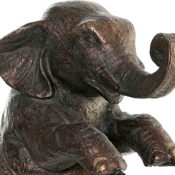 Decorative Figure DKD Home Decor Metal Resin Elephant (30 x 12 x 37 cm) - Image 3