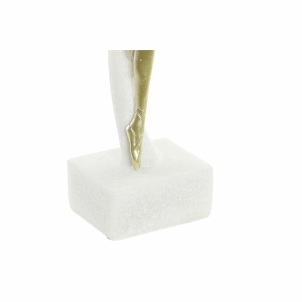 Decorative Figure DKD Home Decor 13,5 x 12,5 x 40 cm Golden White Resin Ballet Dancer - Image 3
