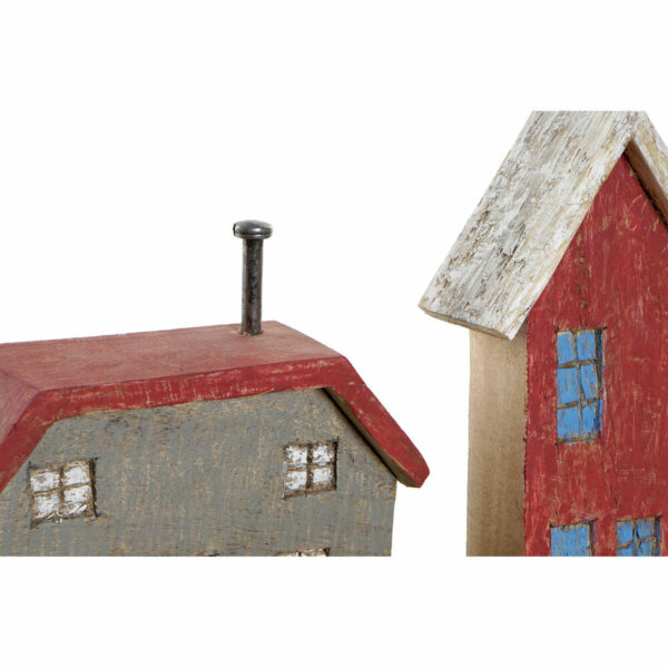 Decorative Figure DKD Home Decor Multicolour Iron Houses (60 x 10 x 24 cm) - Image 3