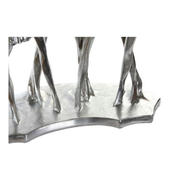 Decorative Figure DKD Home Decor 33,5 x 14,5 x 32 cm Silver Golden Resin Ballet Dancer - Image 2
