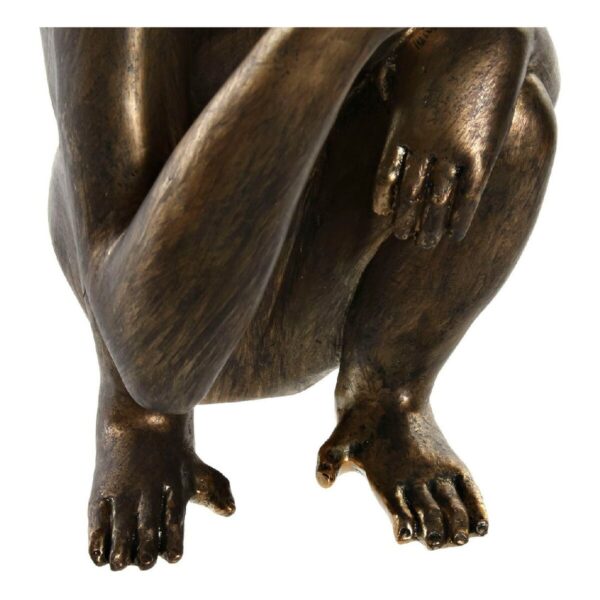 Decorative Figure DKD Home Decor MONKEY Golden Resin (Refurbished A) - Image 3