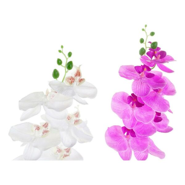 Decorative Plant DKD Home Decor Stoneware Orchid 21 x 21 x 82 cm (2 Units) (12 Units) - Image 2