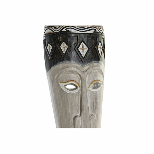 Decorative Figure DKD Home Decor Bamboo Iron Mask (19 x 10 x 78 cm) - Image 2