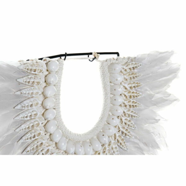 Decorative Figure DKD Home Decor Iron Feather Shells (42 x 9.5 x 44 cm) - Image 2