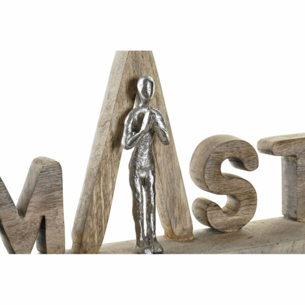 Decorative Figure DKD Home Decor 63 x 7,5 x 22 cm Silver Brown - Image 2
