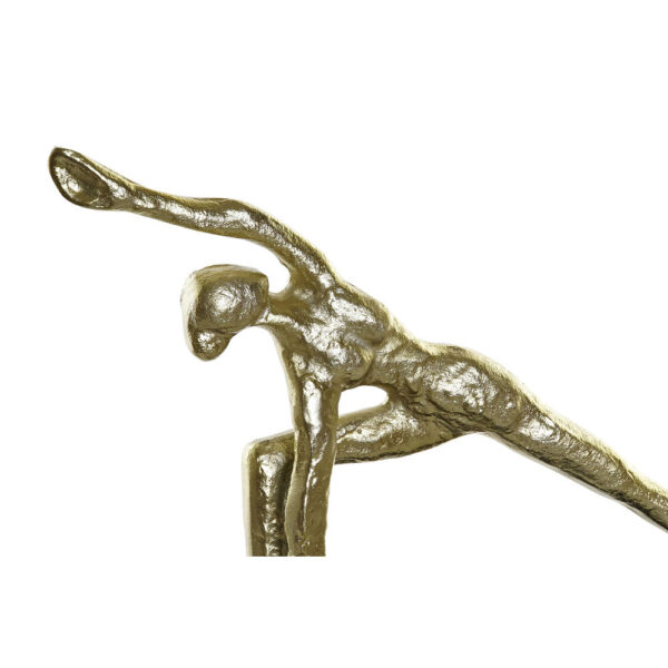 Decorative Figure DKD Home Decor 33 x 10 x 35 cm Black Golden Indian Man Yoga (3 Units) - Image 3