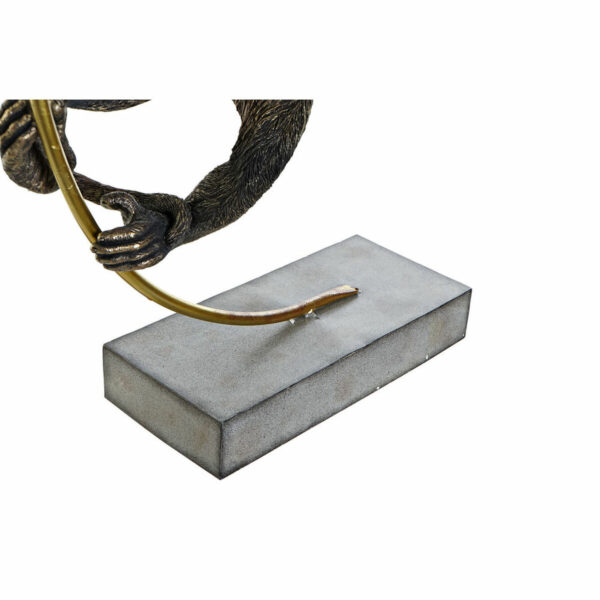 Decorative Figure DKD Home Decor 33 x 25 x 48 cm Black Golden Monkey Modern (2 Units) - Image 3