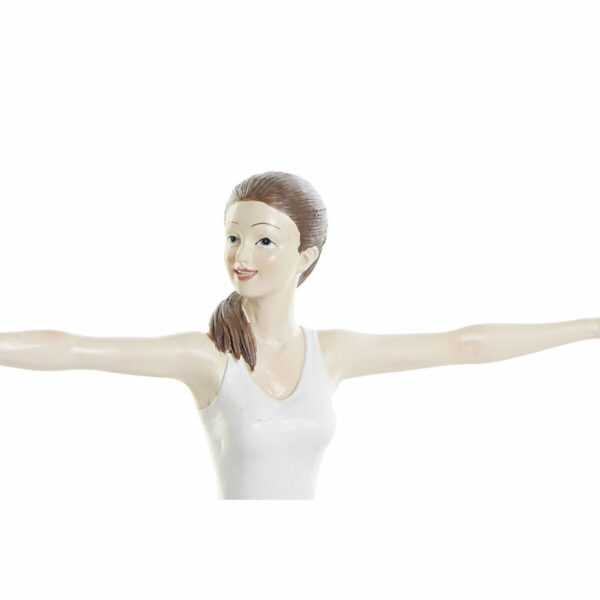 Decorative Figure DKD Home Decor 24 x 6,5 x 19,5 cm Scandi Pink Yoga - Image 2
