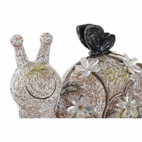Decorative Figure DKD Home Decor Green Pink Natural animals Shabby Chic 20,5 x 10 x 17 cm (3 Pieces) - Image 3