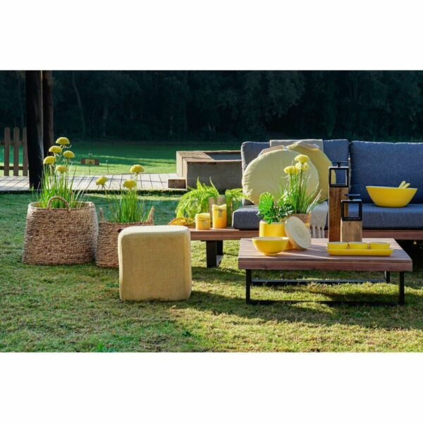 Decorative Plant DKD Home Decor 30 x 30 x 78 cm Pink Metal Yellow PVC (2 Units) - Image 4