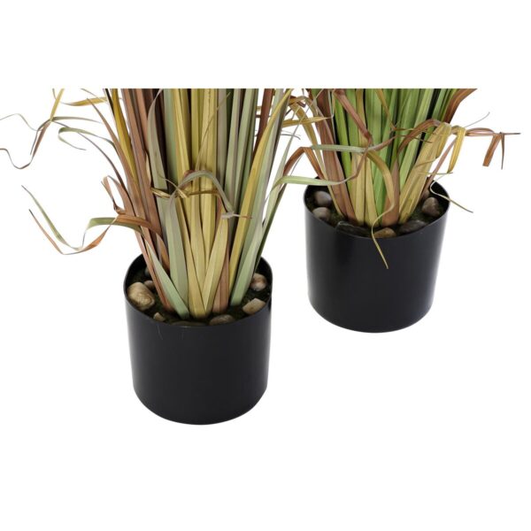Decorative Plant DKD Home Decor Polyethylene Green Burgundy PVC 40 x 40 x 120 cm Mustard (2 Units) - Image 3