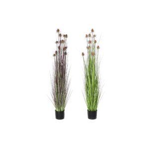 Decorative Plant DKD Home Decor 40 x 40 x 150 cm Pink Lilac Polyethylene PVC (2 Units)