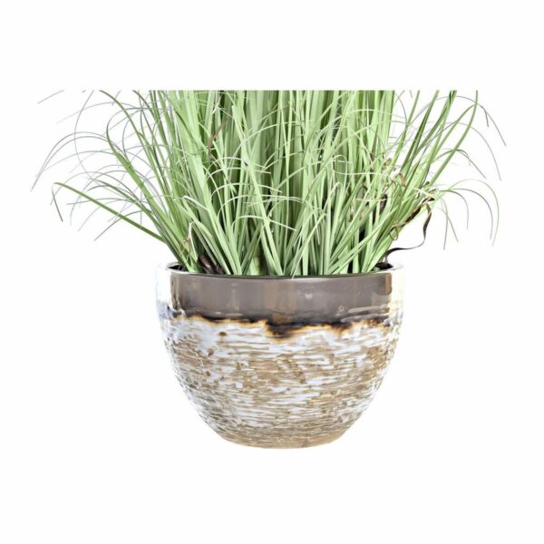Decorative Plant DKD Home Decor Vase 20 x 20 x 78 cm Porcelain Pink PVC (2 Units) - Image 3