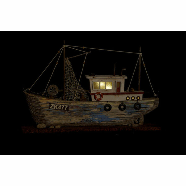 Decorative Figure DKD Home Decor Blue White Barco 40 x 5 x 24 cm - Image 4