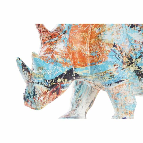 Decorative Figure DKD Home Decor 34 x 12,5 x 16,5 cm Multicolour Rhinoceros Modern - Image 2