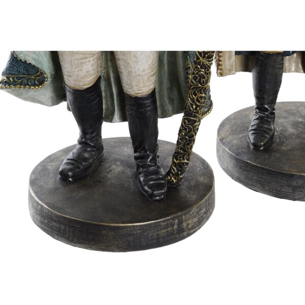 Decorative Figure DKD Home Decor 14 x 12,5 x 31,5 cm Brown Multicolour Colonial Gorilla (2 Units) - Image 3