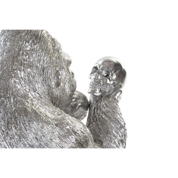 Decorative Figure DKD Home Decor Silver Colonial Gorilla 38,5 x 33 x 43,5 cm - Image 2