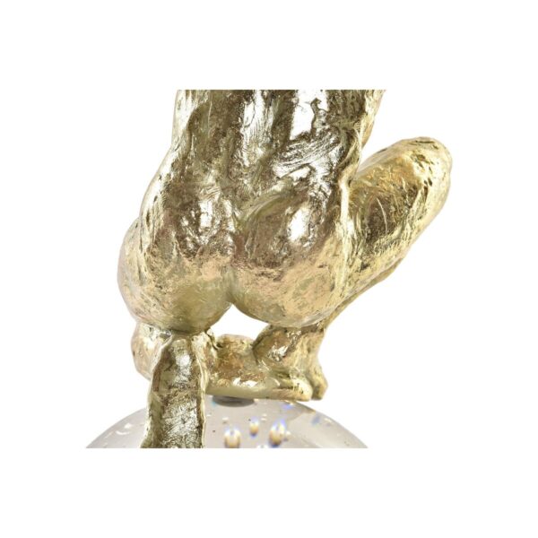Decorative Figure DKD Home Decor Crystal Golden Resin Men (28 x 12 x 38 cm) - Image 4