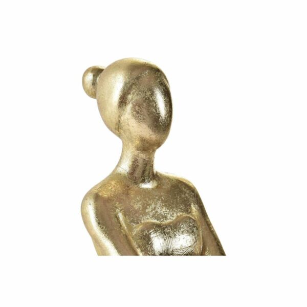 Decorative Figure DKD Home Decor Ballerina Golden Resin Dark grey (21,5 x 23 x 32 cm) - Image 3