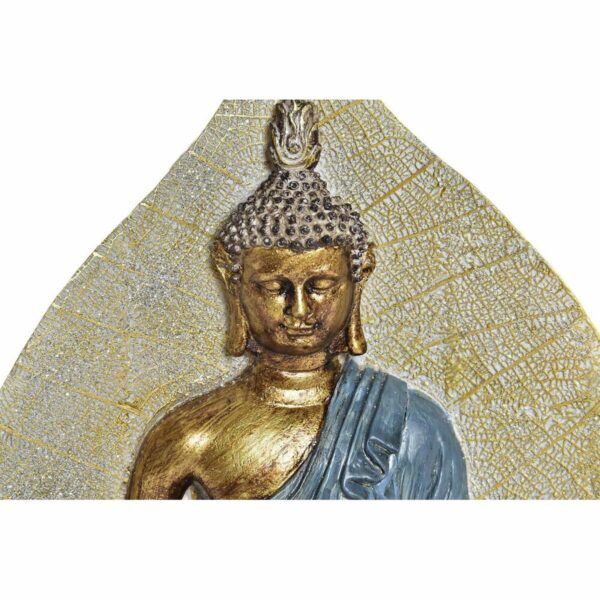 Decorative Figure DKD Home Decor Blue Red Orange Golden Buddha Oriental 15,5 x 5 x 20,7 cm (3 Units) - Image 3