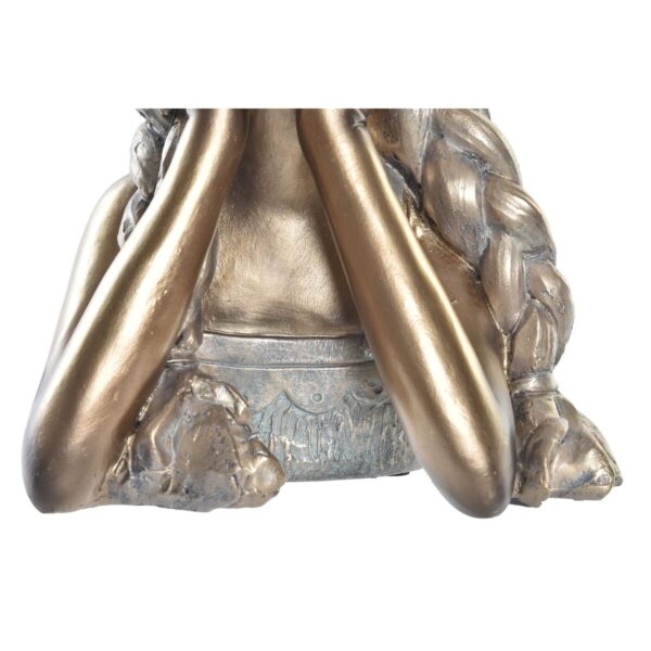 Decorative Figure DKD Home Decor 17 x 14 x 25 cm Red Golden (2 Units) - Image 3