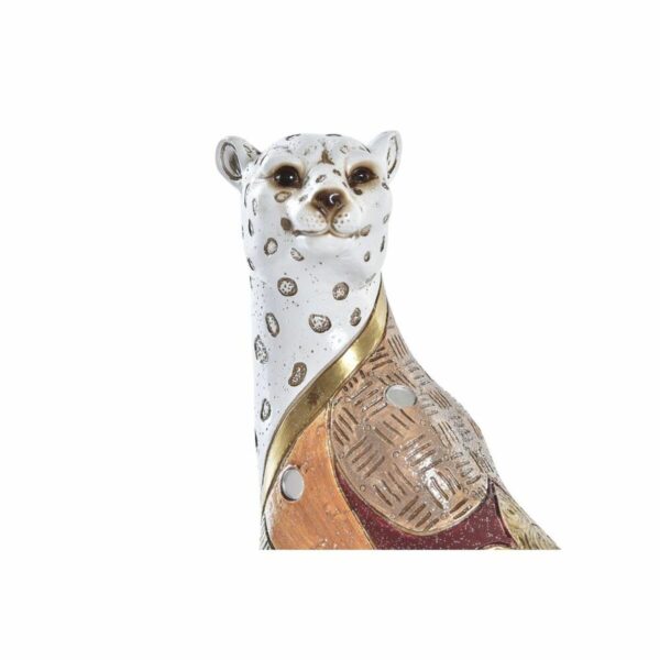 Decorative Figure DKD Home Decor White Orange Leopard Colonial 15 x 8 x 25 cm (12 Units) - Image 2