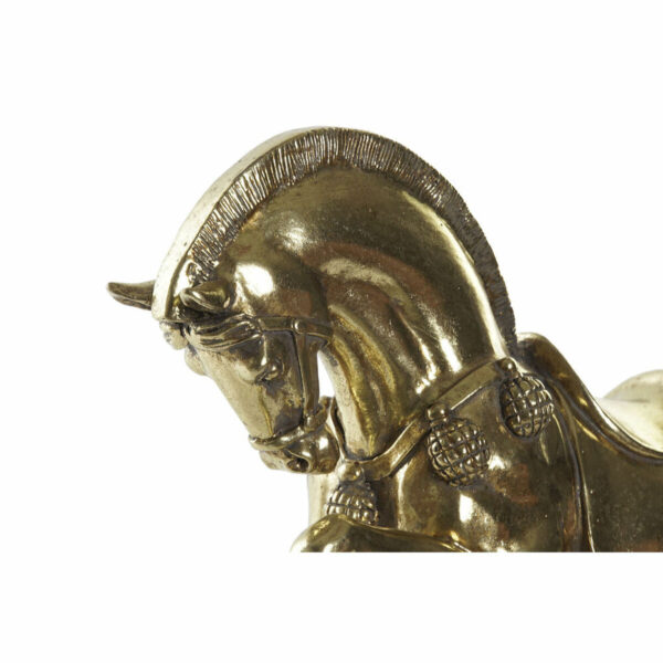 Decorative Figure DKD Home Decor 29 x 9 x 25 cm Horse Black Golden - Image 2