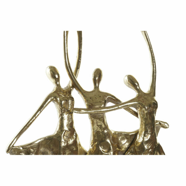 Decorative Figure DKD Home Decor 25 x 9,8 x 44,5 cm Black Golden Ballet Dancer Romantic - Image 2