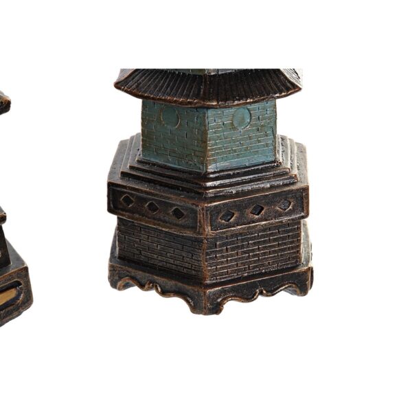 Decorative Figure DKD Home Decor 15 x 17 x 50 cm Turquoise Oriental (2 Units) - Image 2