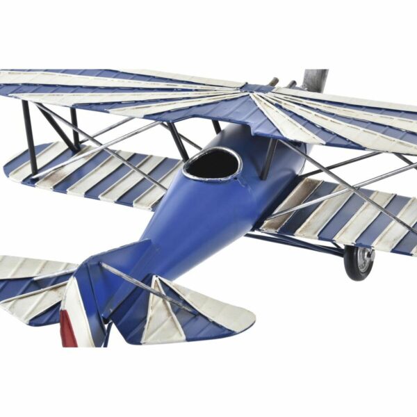Decorative Figure DKD Home Decor Red Navy Blue Aeroplane Vintage 45 x 38 x 16 cm (2 Units) (1 Unit) - Image 3