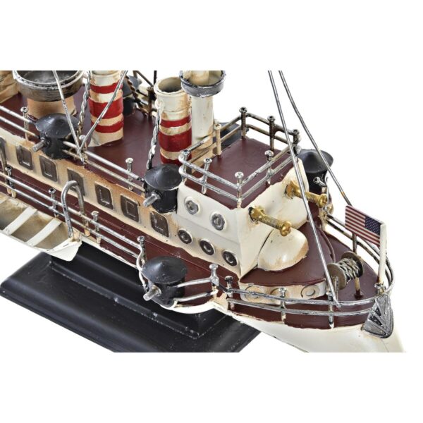 Decorative Figure DKD Home Decor White Black Ship Vintage 32 x 13 x 22 cm - Image 2