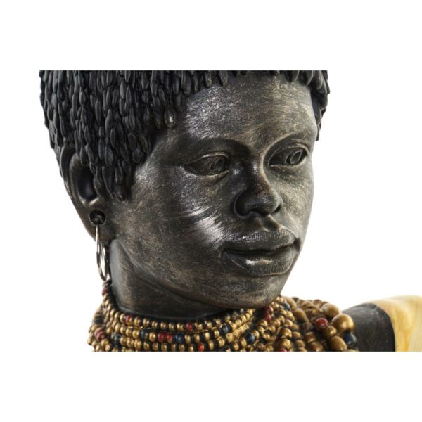 Decorative Figure DKD Home Decor Black Beige Colonial African Woman African Man 26 x 20 x 42 cm (2 Units) - Image 3