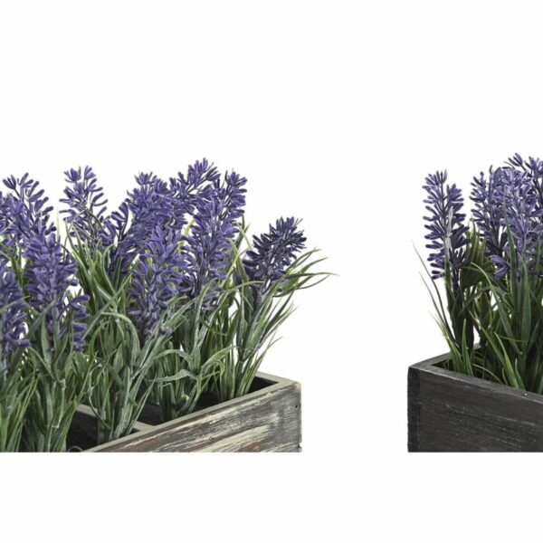 Decorative Plant DKD Home Decor Wood Polyethylene 32 x 14 x 19,5 cm (2 Units) - Image 2