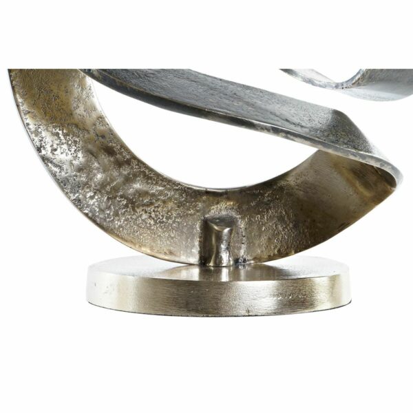 Decorative Figure DKD Home Decor 30 x 29 x 33 cm Abstract Silver Golden Modern (2 Units) - Image 3