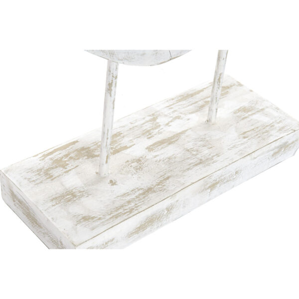 Decorative Figure DKD Home Decor 32,5 x 10 x 47 cm Silver White Ballet Dancer Modern Stripped (2 Units) - Image 2