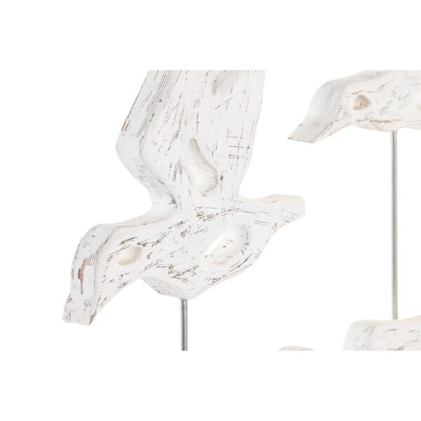 Decorative Figure DKD Home Decor Brown White Iron Mango wood Birds (32 x 10 x 51 cm) - Image 2
