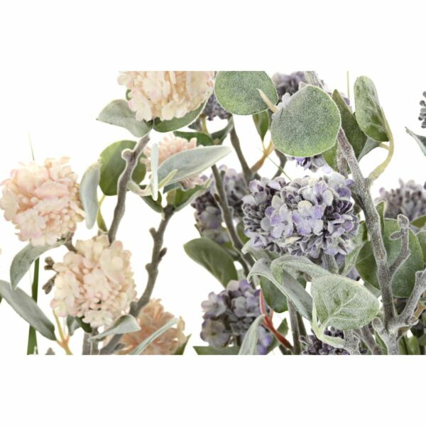 Decorative Plant DKD Home Decor 30 x 30 x 78 cm Pink Metal Lilac Green PVC (2 Units) - Image 2