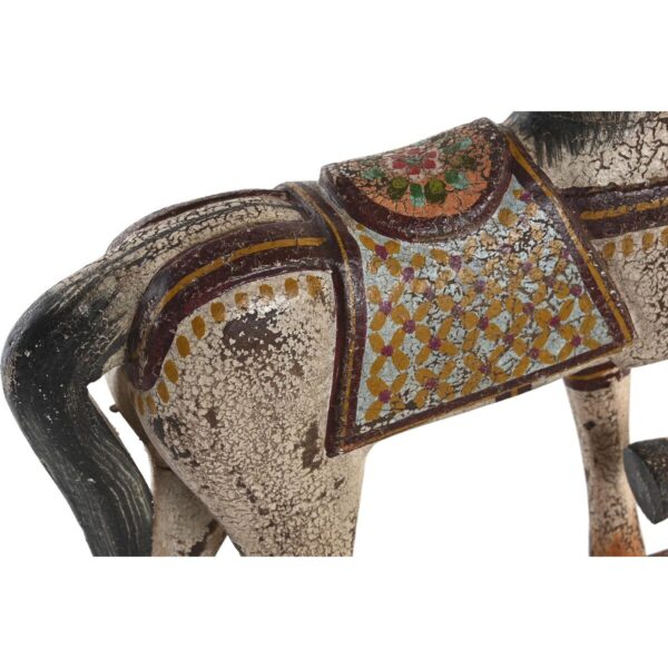 Decorative Figure DKD Home Decor Horse Iron Mango wood (35 x 10 x 42 cm) - Image 2