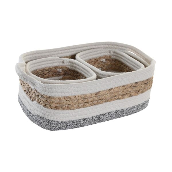 Decorative box DKD Home Decor Natural Fibre 33 x 23 x 13 cm - Image 3